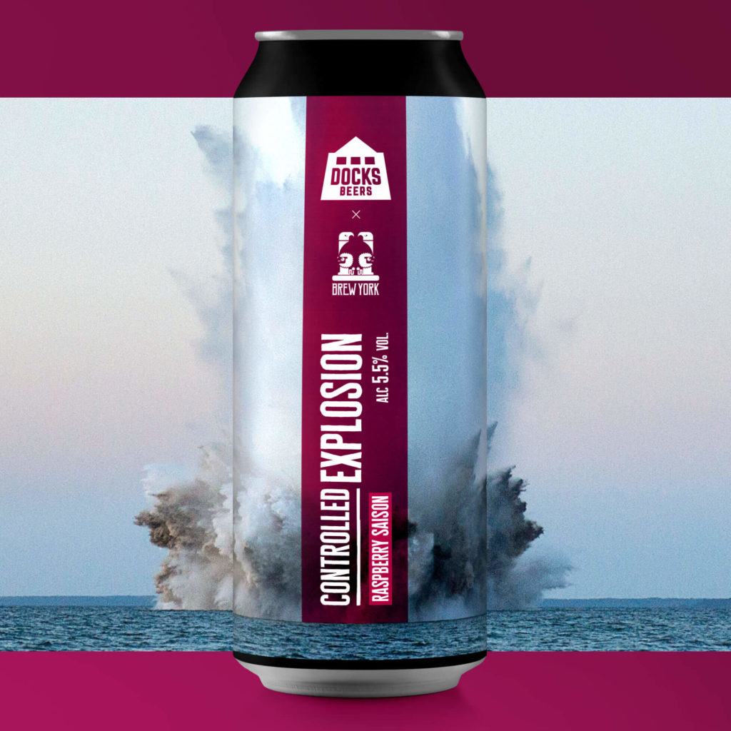 Docks Beers Controlled Explosion can artwork