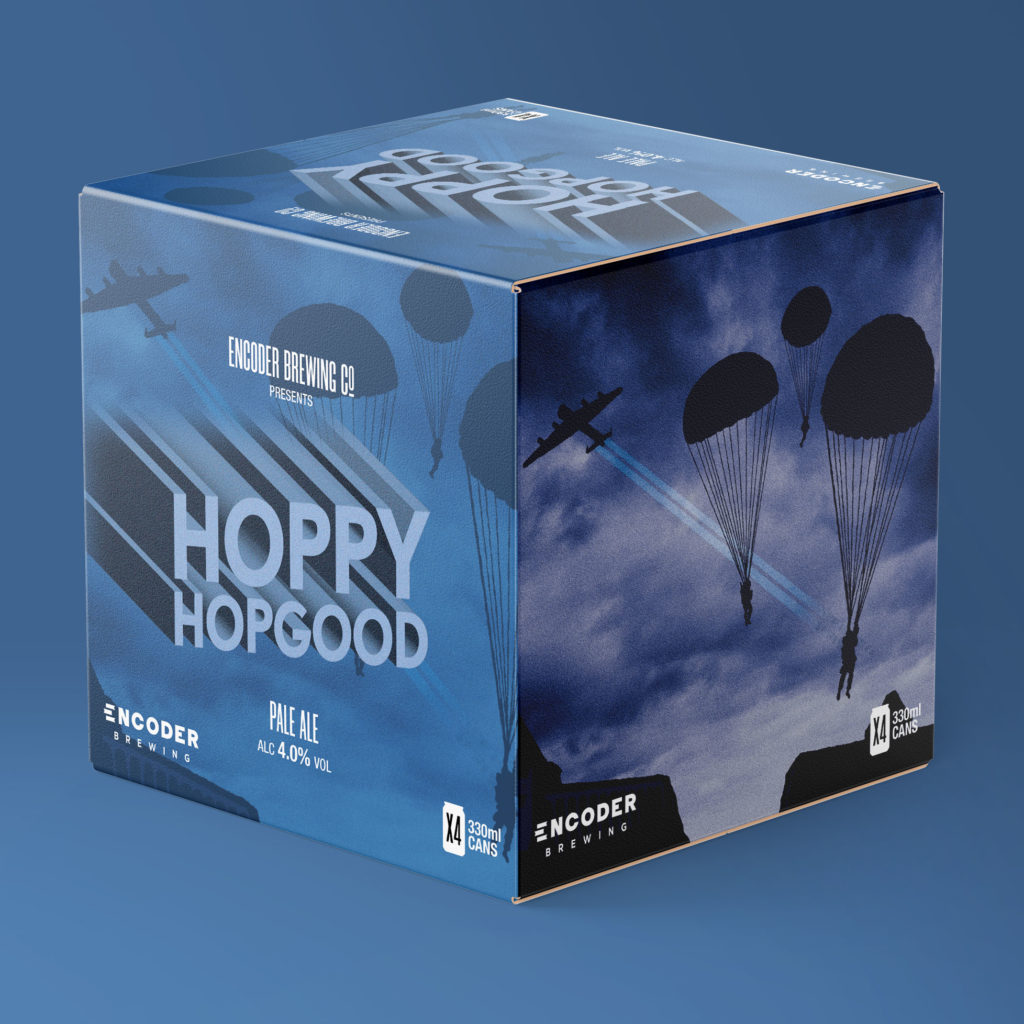 Hoppy Hopgood artwork shown on a multipack box