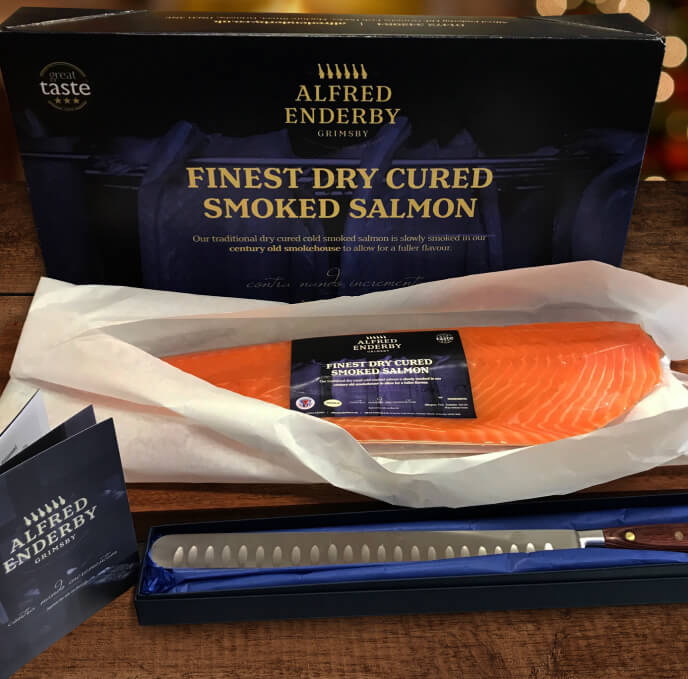 Alfred Enderby premium smoked salmon box set