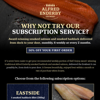 Alfred Enderby website subscription service
