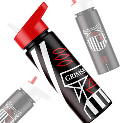 Grimsby Town Football Club branded water bottle