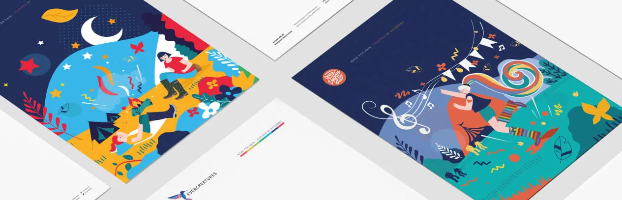 Evercreatures letterheads and printed materials