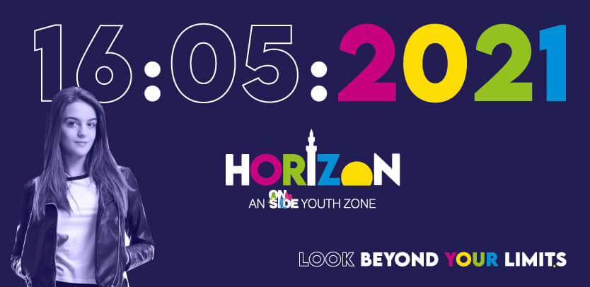 Horizon Youth Zone "look beyond your limits" banner