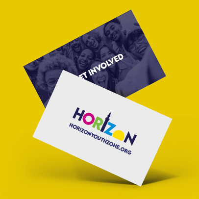 Horizon Youth Zone Logo and "Get Involved" banner