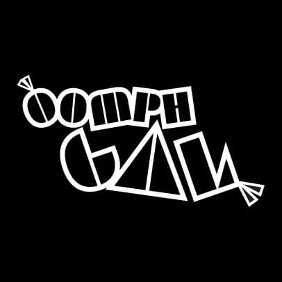 OOmph Gal Logo for Omega Drinks Nose Art product range