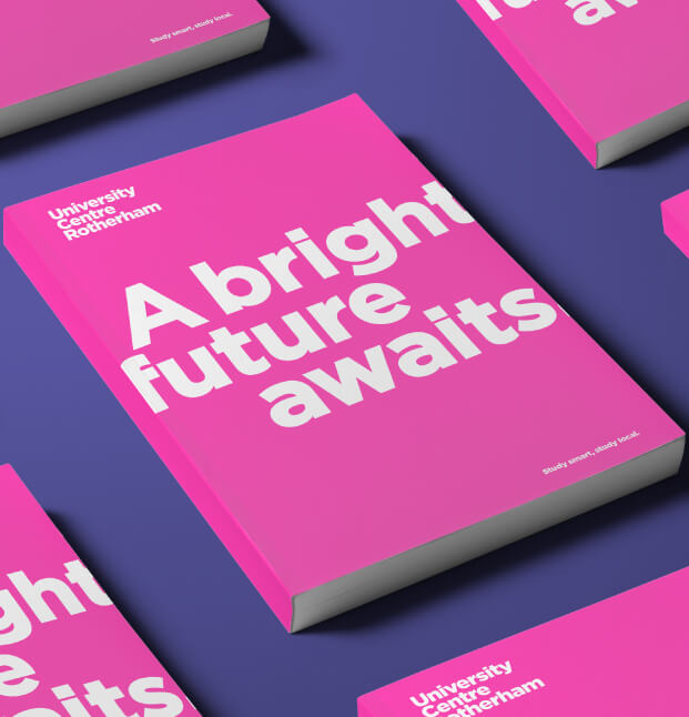 Rotherham College Prospectus "A bright future awaits" front cover