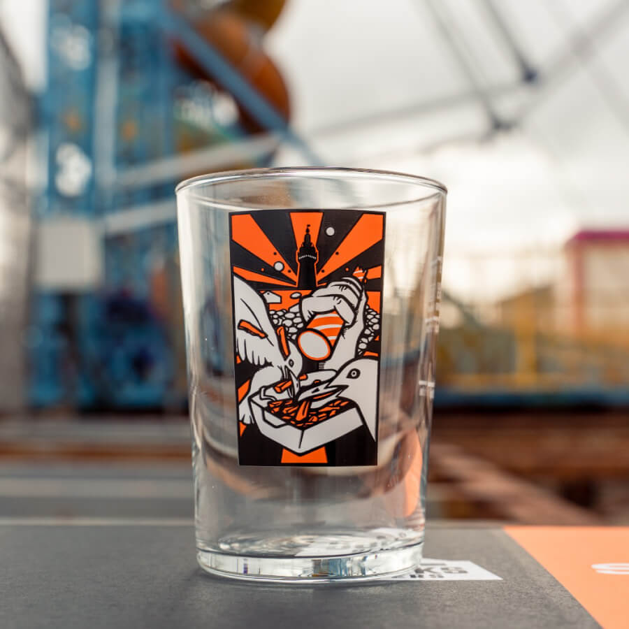 Docks Beers x size? glassware design by Sourcefour