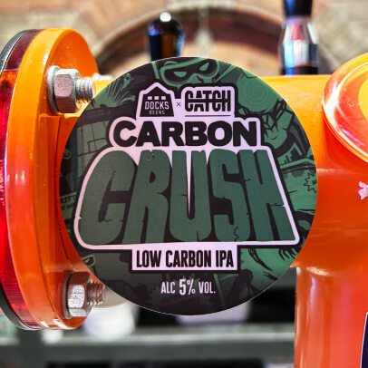 Low carbon IPA brewed as part of the Carbon Catcher Project.