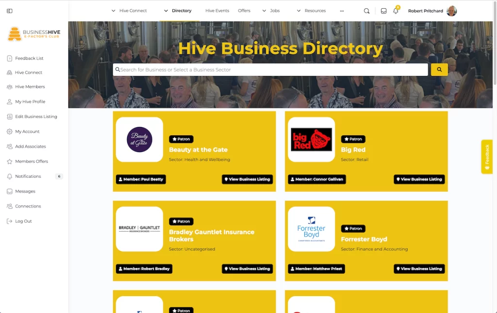 Hive business directory website.