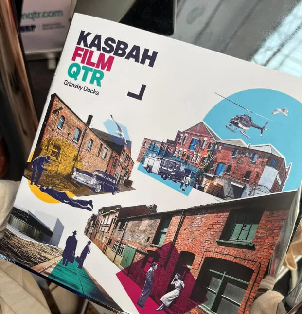 Kasbah Film Qtr printed brochure on display at FOCUS 2023 event in Islington, London